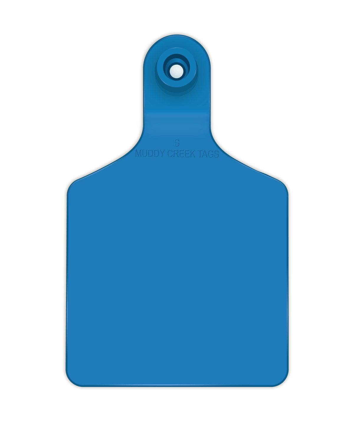 Blue Round Tag Small Ear Tag - Blue – Muddy Creek Tags