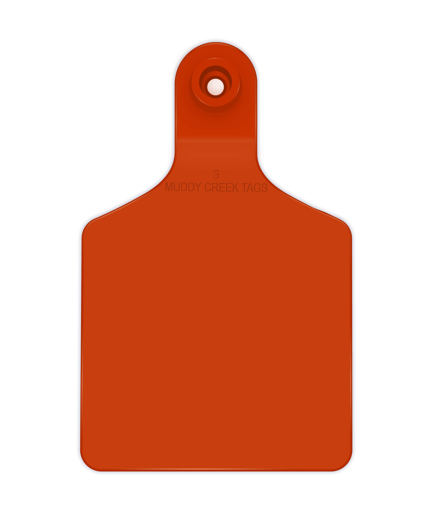 Small Ear Tag - Orange - Inverse Marking