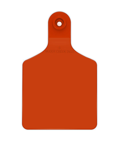 Small Ear Tag - Orange - Inverse Marking