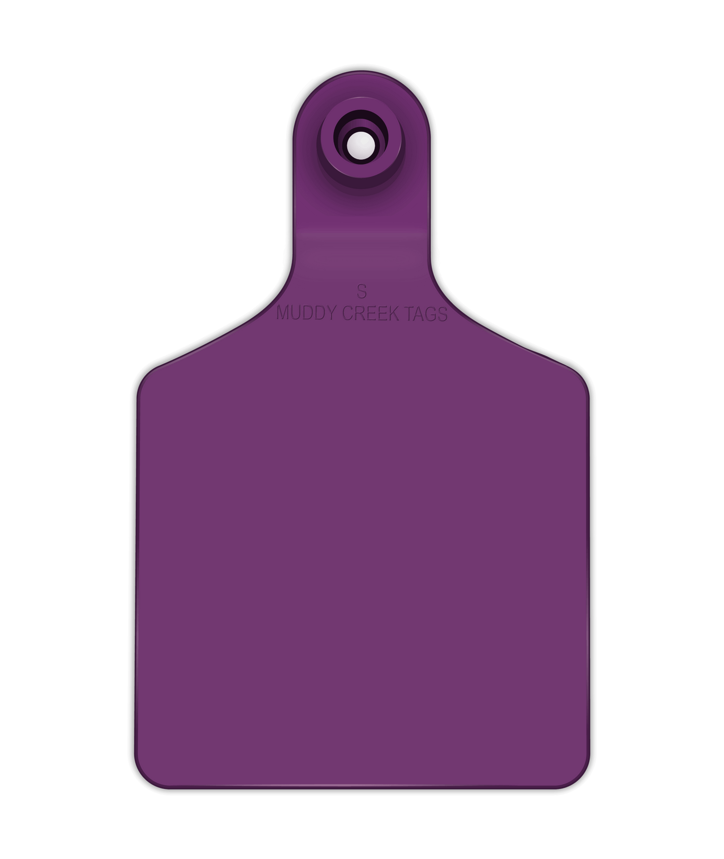 Small Ear Tag - Purple - Inverse Marking