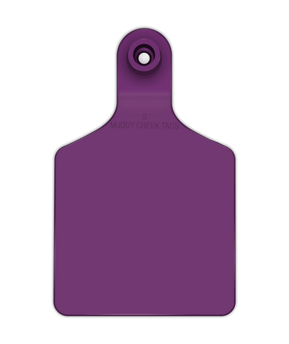 Small Ear Tag - Purple - Inverse Marking