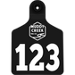 Large Ear Tag - Black