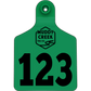 Large Ear Tag - Green