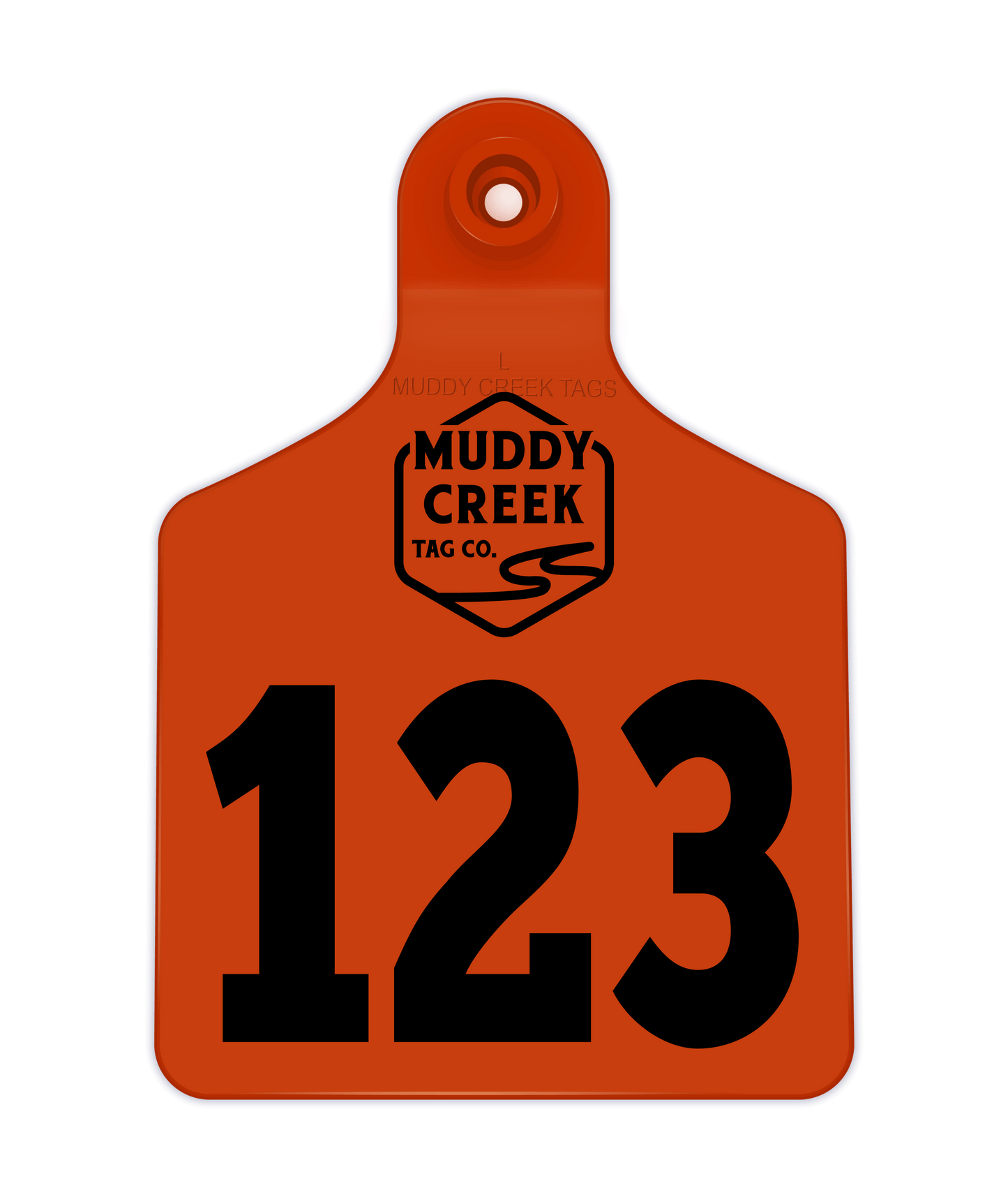 Large Ear Tag - Orange