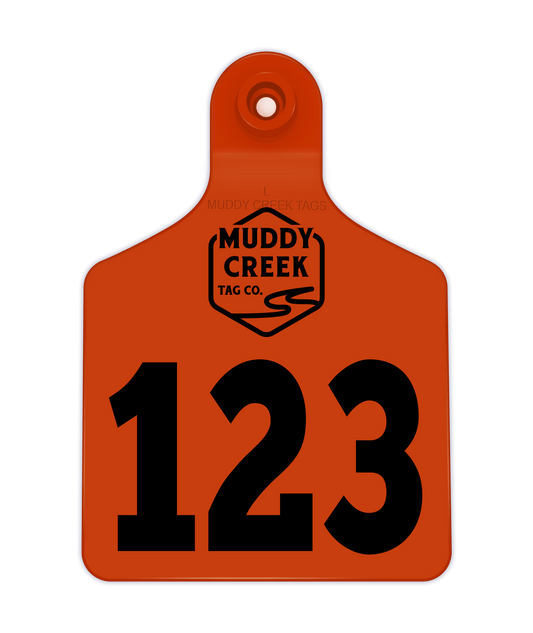 Large Ear Tag - Orange