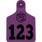 Large Ear Tag - Purple