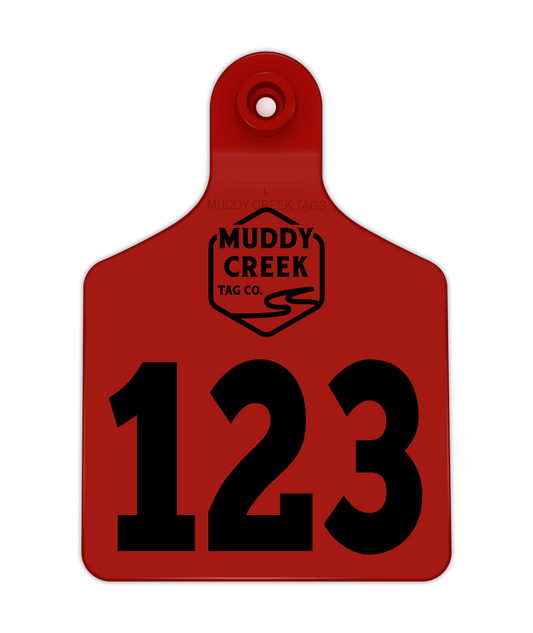 Large Ear Tag - Red