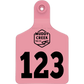 Small Ear Tag - Light Pink