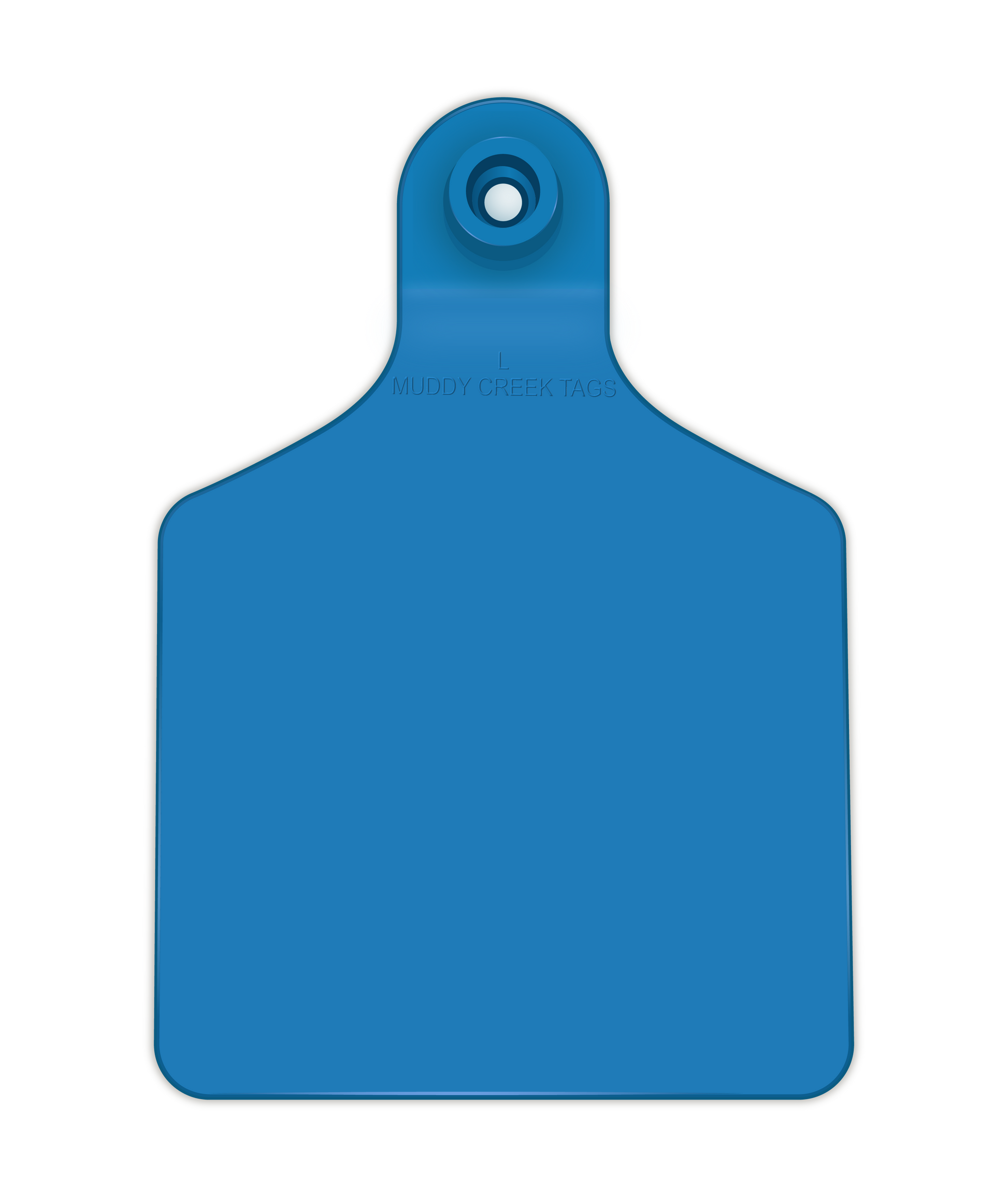 Large Ear Tag - Blue – Muddy Creek Tags