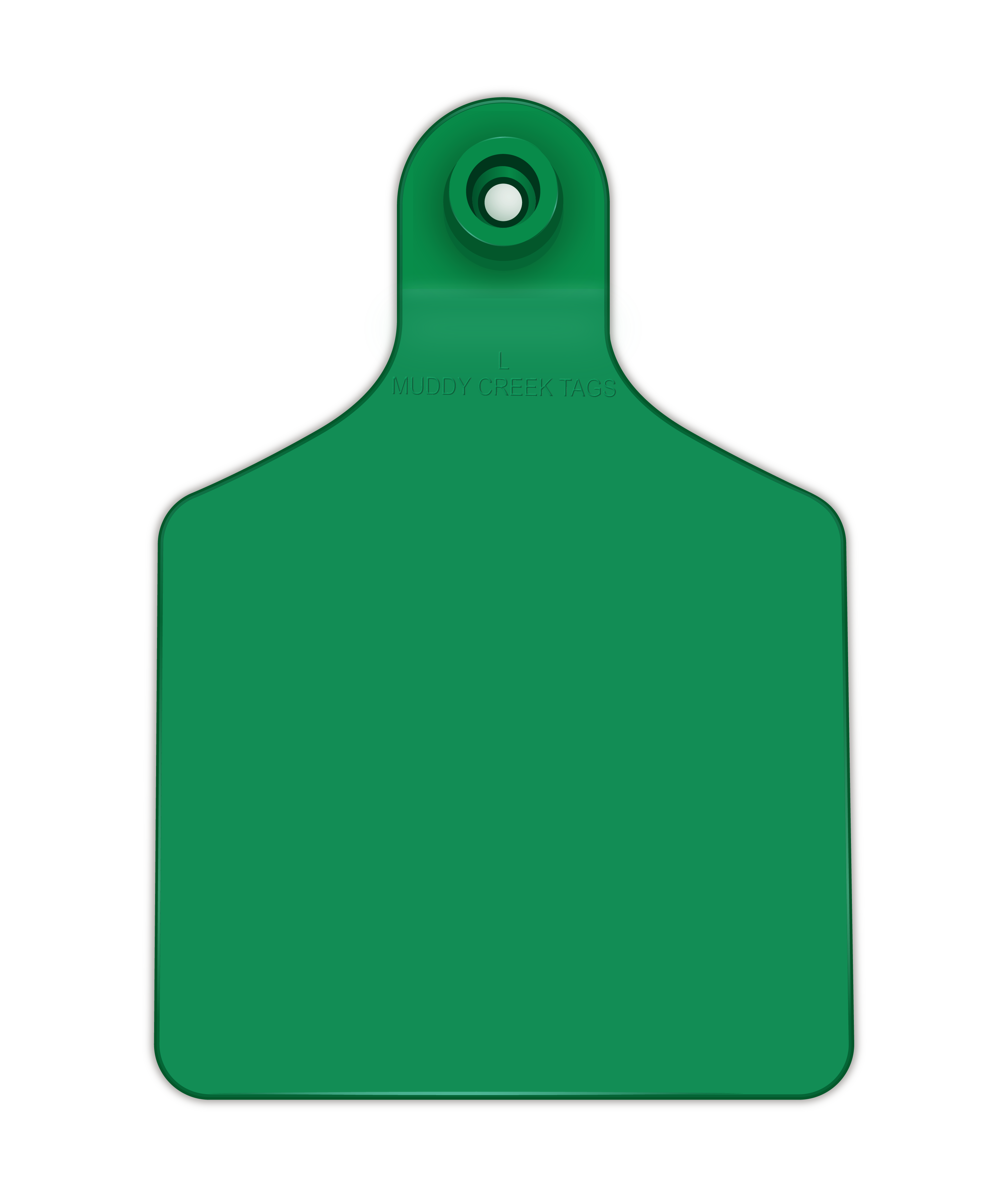 Large Ear Tag Green Muddy Creek Tags Large ear tag green muddy creek tags