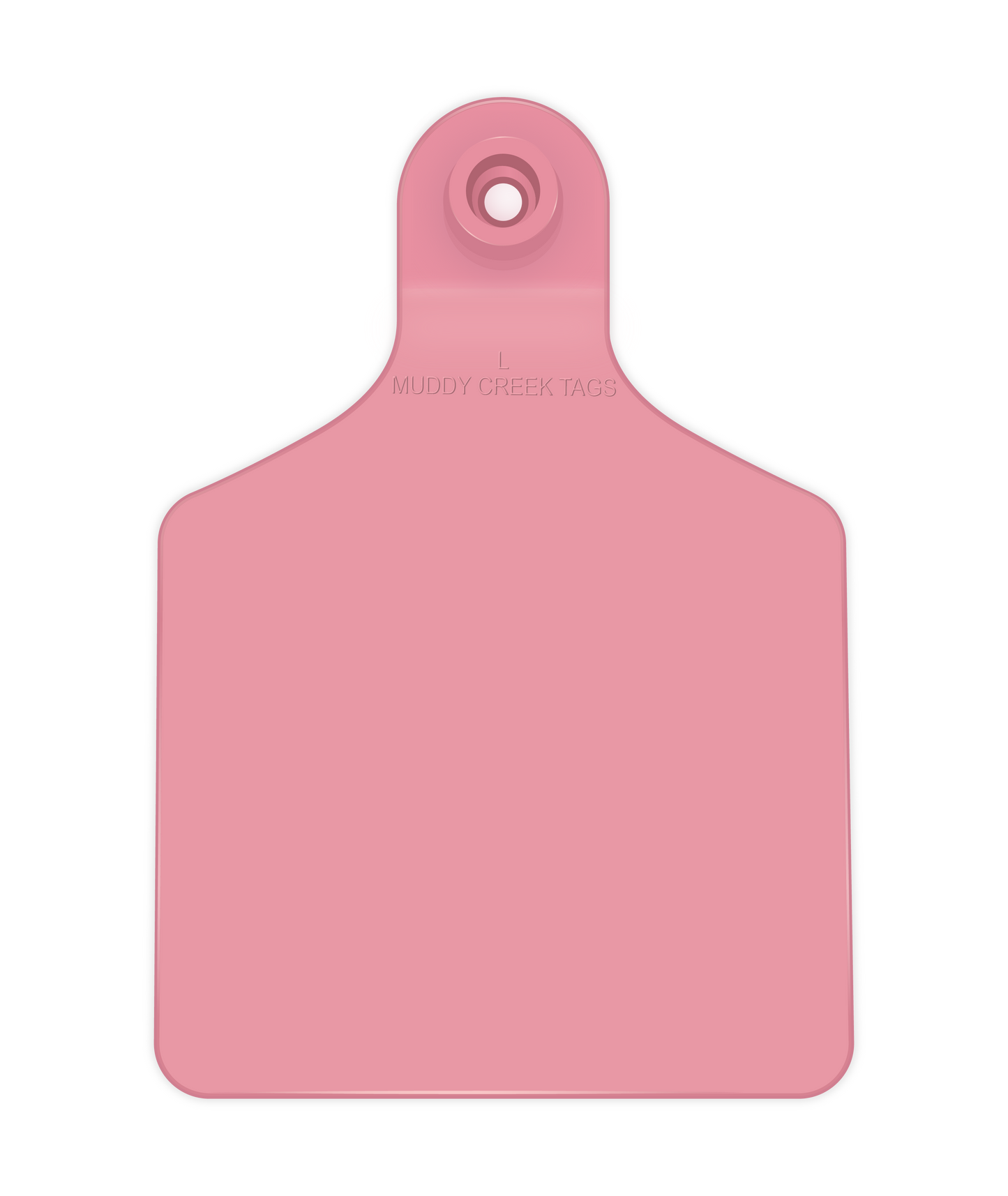 Large Ear Tag - Light Pink – Muddy Creek Tags