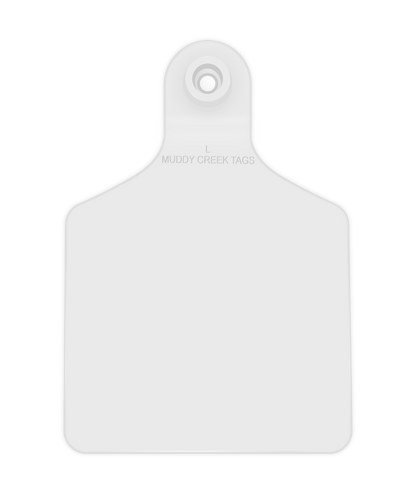 Large Ear Tag - White